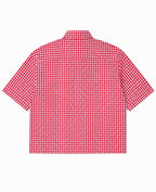 Red Picnic Oxford Boxy Shirt Back Design