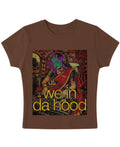 Mousse Brown Baby Tee Front Design