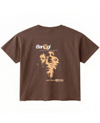 Brown Boxy Fit T-shirt Back Design