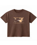Brown Boxy Fit T-shirt Front Design