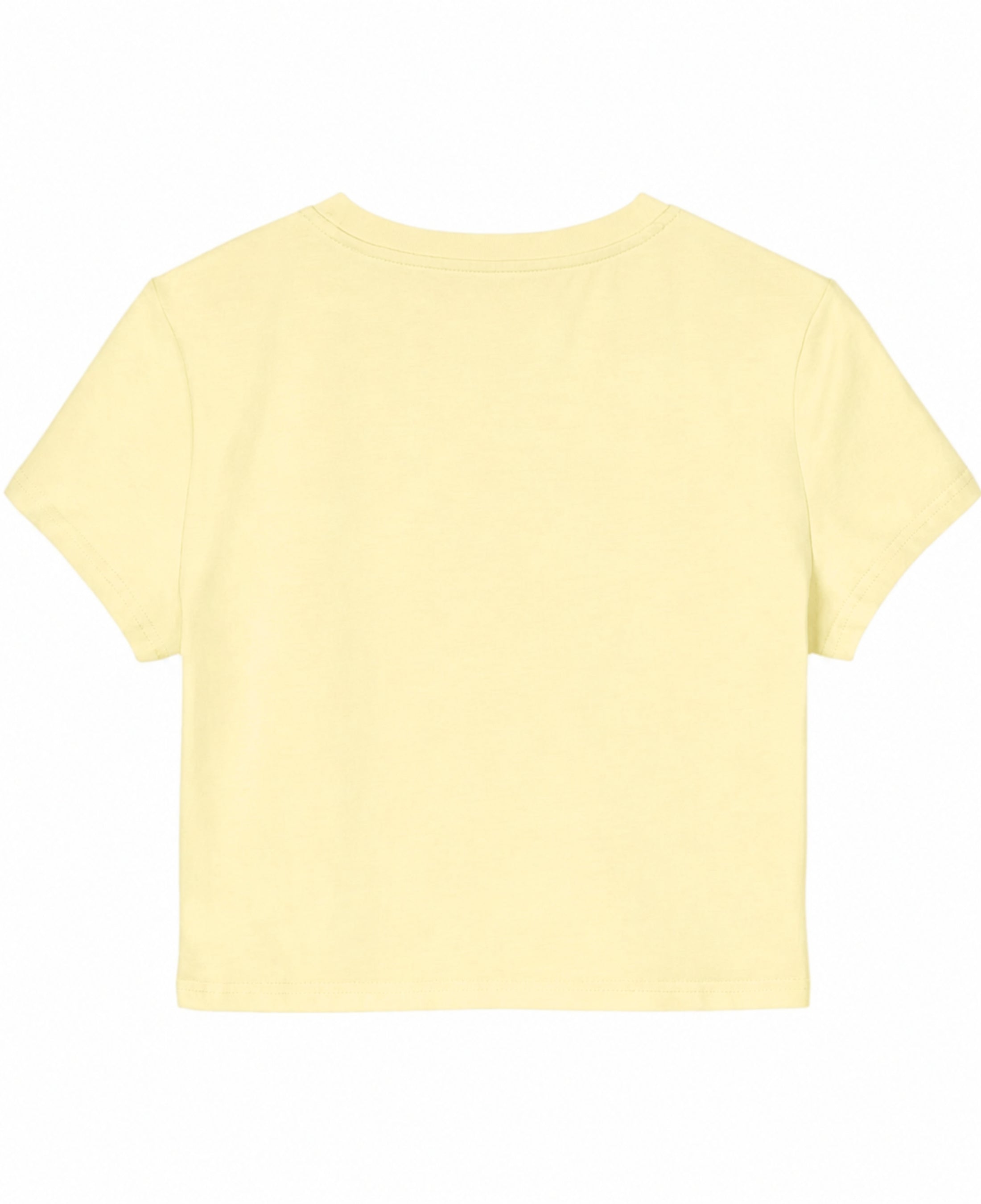 Butter Yellow Baby Tee Back Design