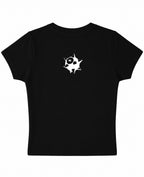 Black Baby Tee Back Design
