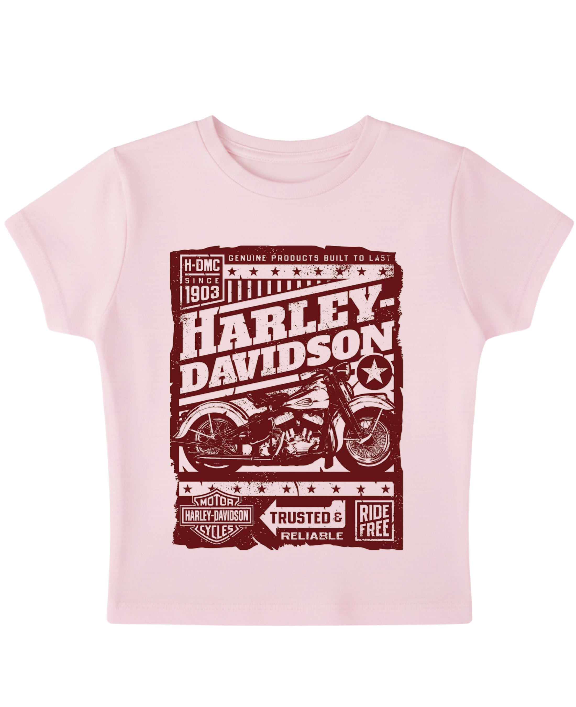 Baby Pink Baby Tee Front Design