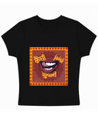 Black Baby Tee Front Design
