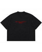 Graphite Boxy Slub tee Front Design
