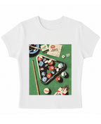 White Baby Tee Front Design