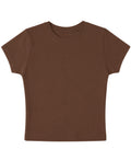 Mousse Brown Baby Tee Front Design