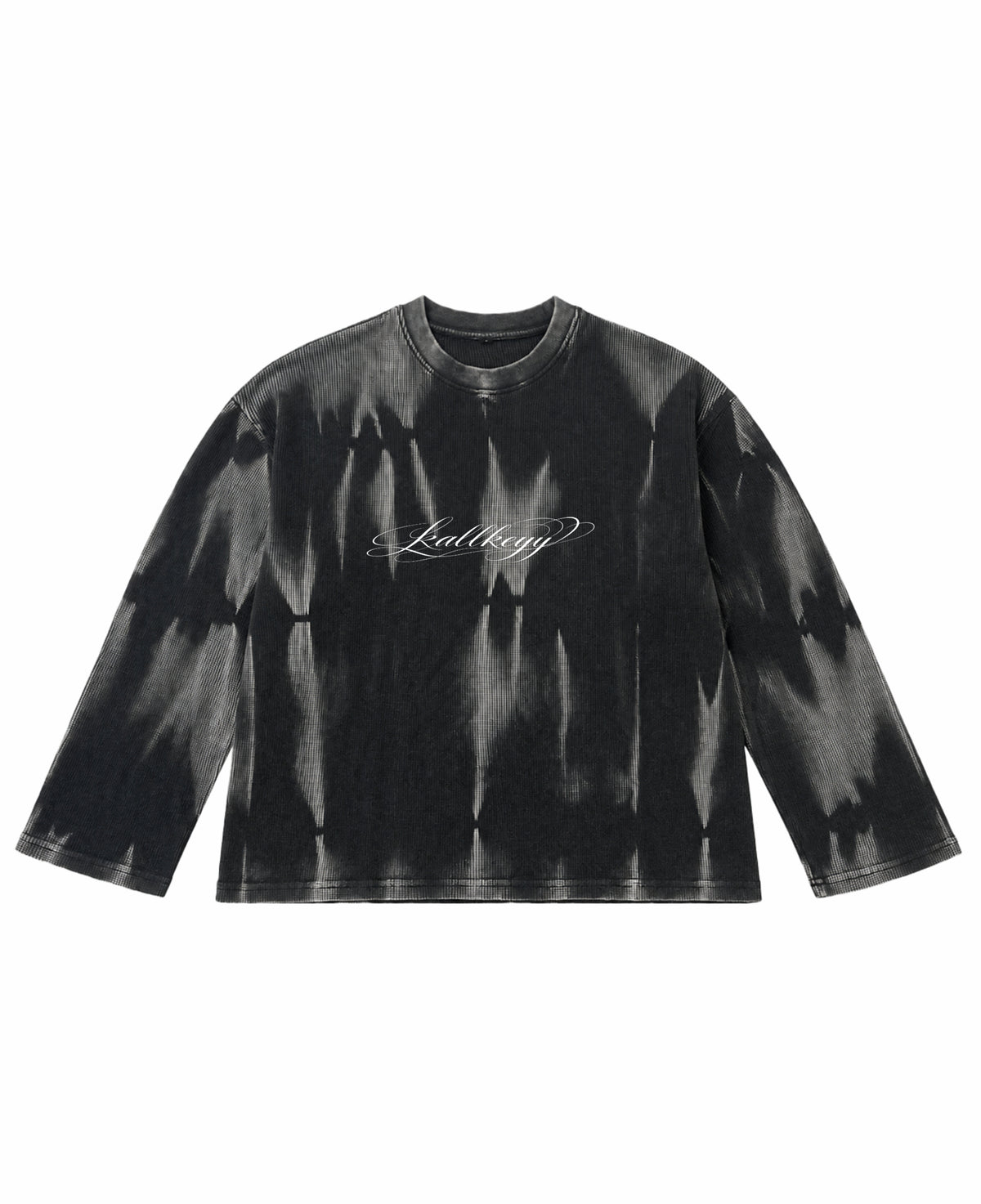 Hammer Wash Waffle Oversized Full-Sleeve Front Design