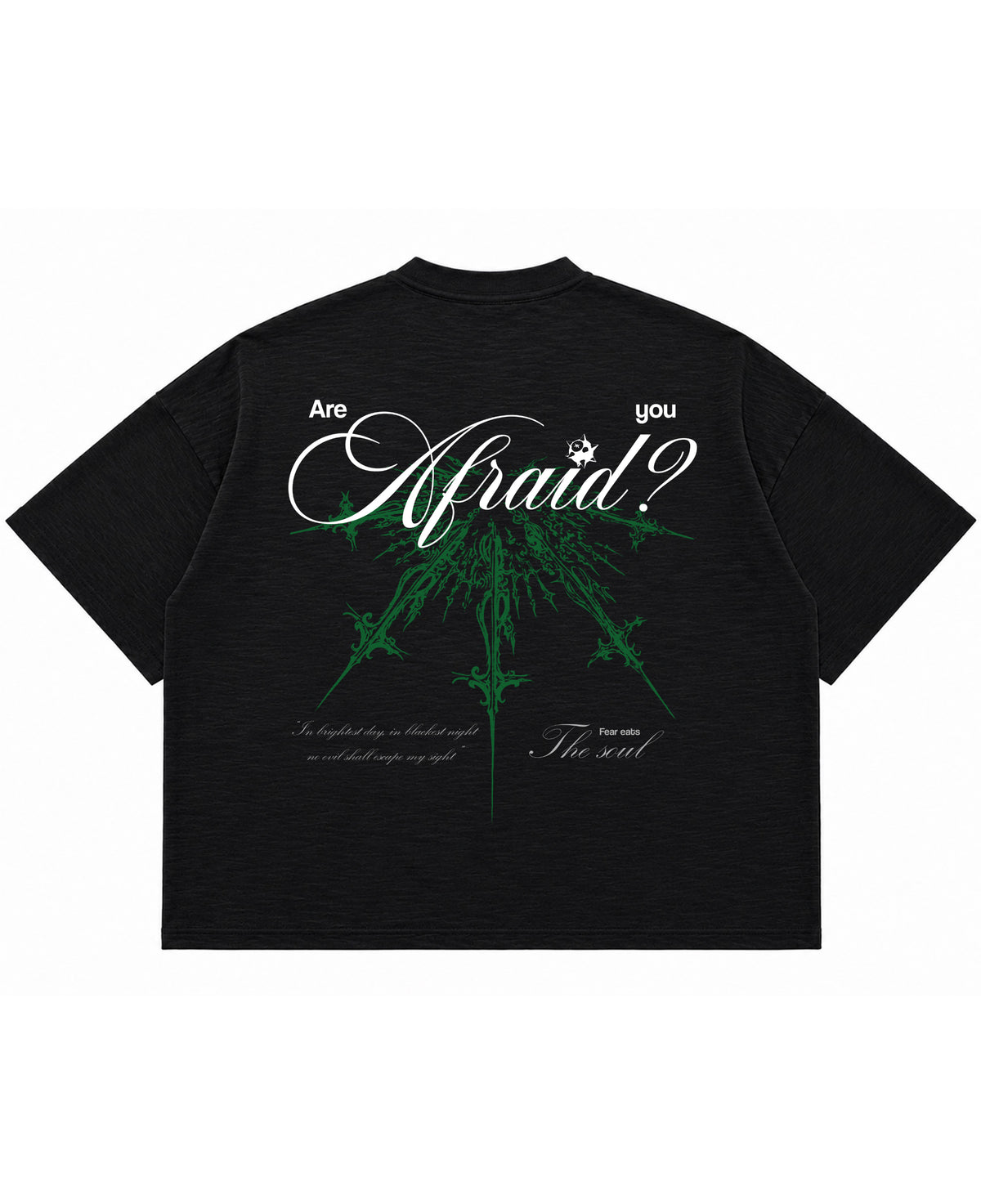 Graphite Boxy Slub tee Back Design