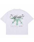 Dusty White Boxy Slub tee Back Design