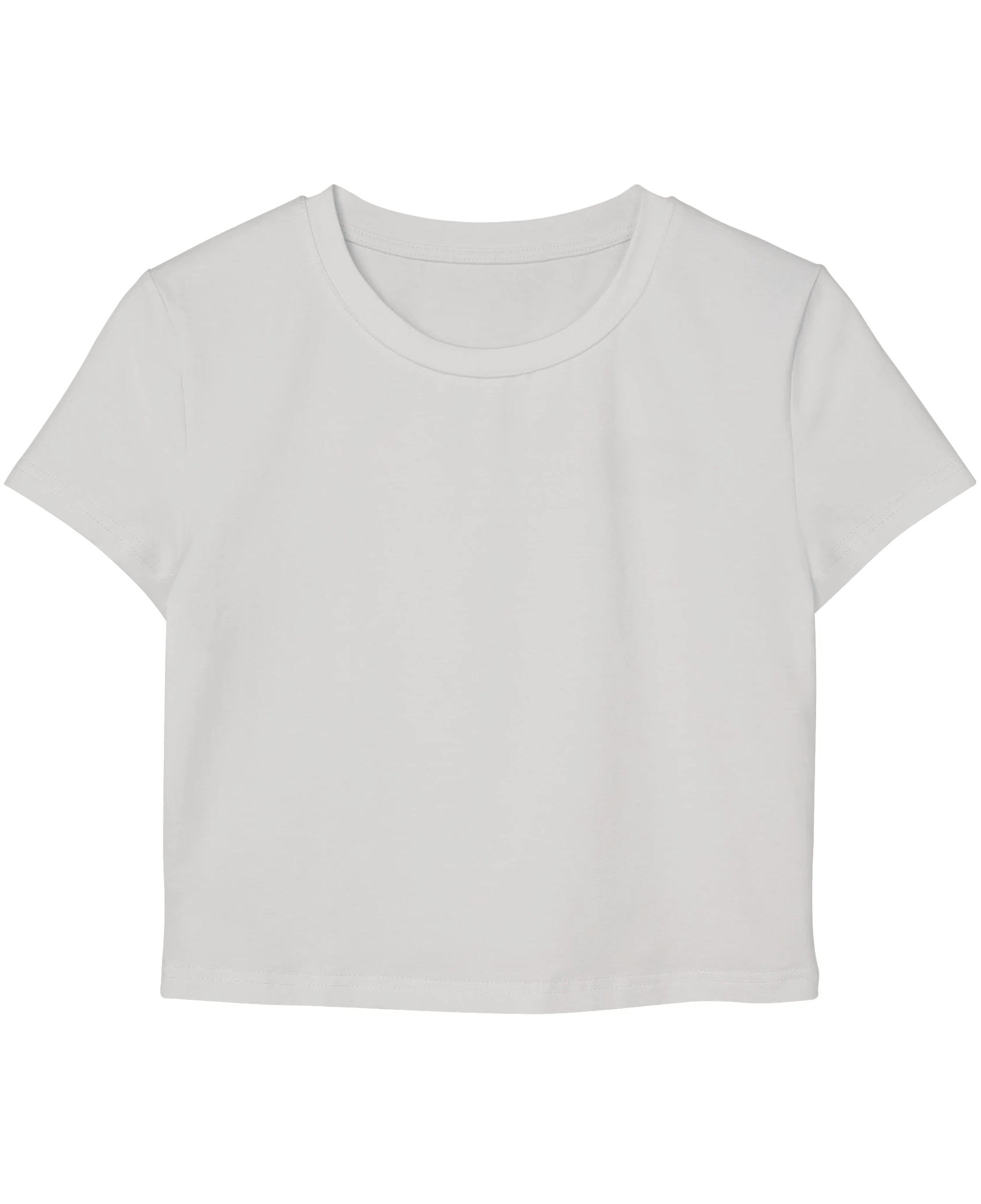 White Baby Tee Front Design