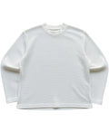 Off-white waffle knit oversized full-sleeve Front Design
