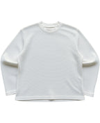 Off-white waffle knit oversized full-sleeve Front Design