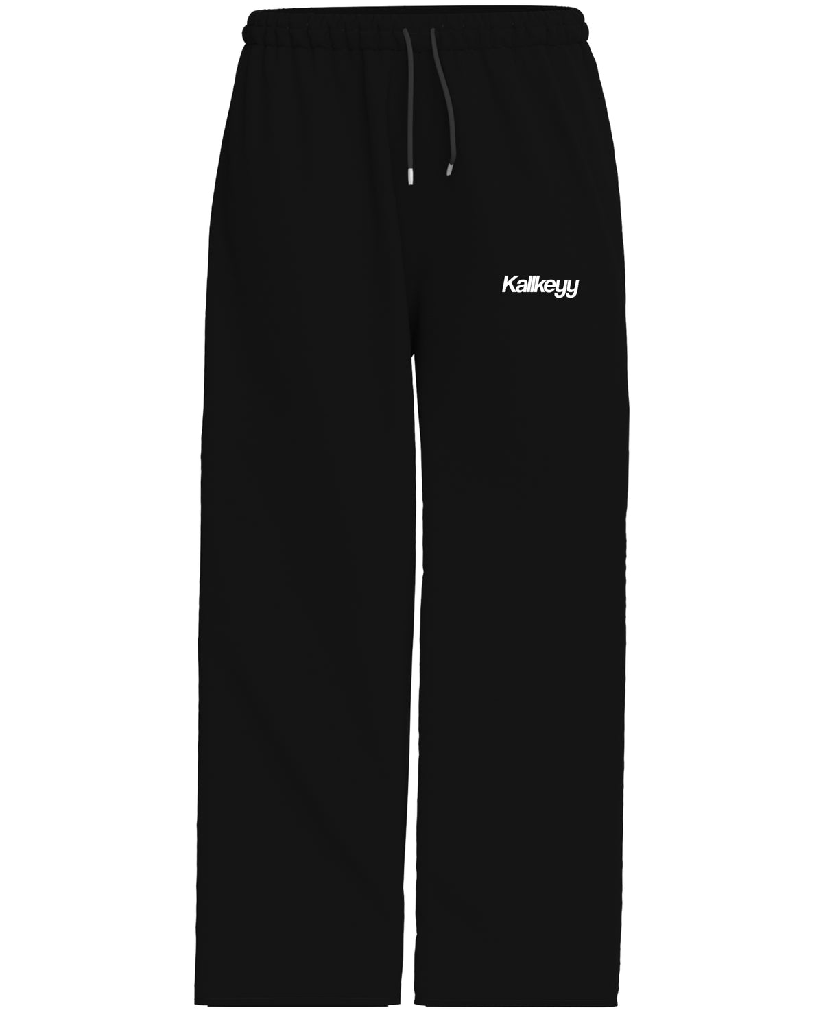 Black Baggy Fit Sweatpants Front Design