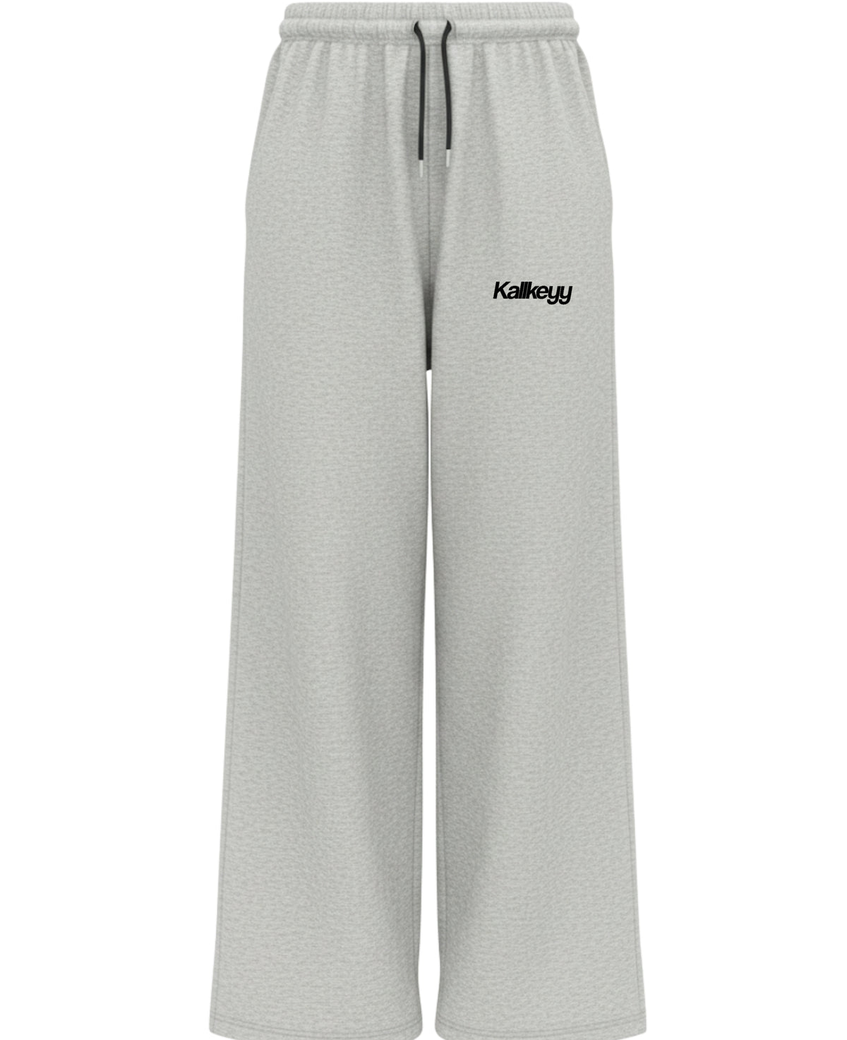 Grey Baggy Fit Sweatpants Front Design