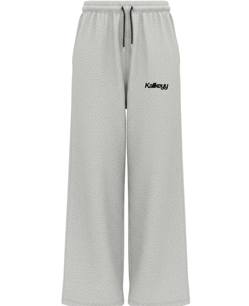 Grey Baggy Fit Sweatpants Front Design